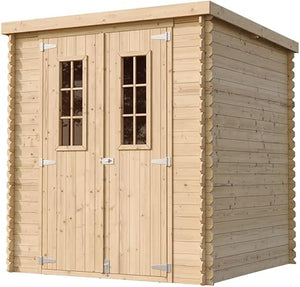 TIMBELA M309C+M309G Casetta da Giardino in Legno CON PAVIMENTO TRATTATO - 3.53 m2