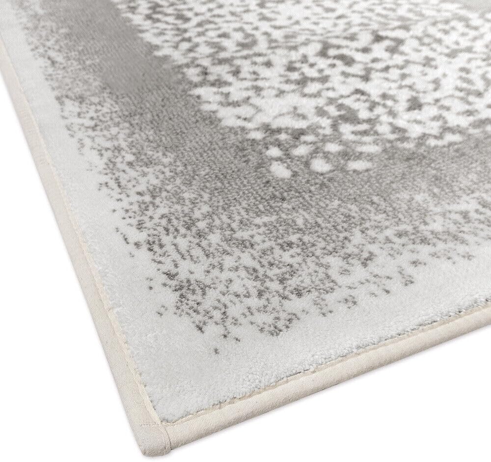 Tappeto Bagno Vintage Camera Scendiletto 80x120 Cm Morbido Cotone Assorbente Antiscivolo Grigio