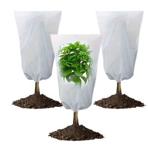 Cappuccio Protezione Piante Inverno 3 Pezzi da 1,5x1,8 m, Telo Antigelo per Piante in Tessuto non Tessuto, Copertura Piante Inverno 30g/m2