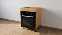 Mobile Base forno il legno L 60 x H 72 x P 55,5 cm in kit colore Faggio