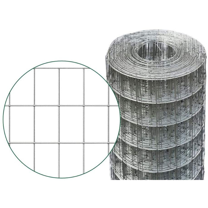 RETE RECINZIONI METALLICA ZINCATA ELETTROSALDATA 75x50 h100cm ROTOLO 25mt ASETKA