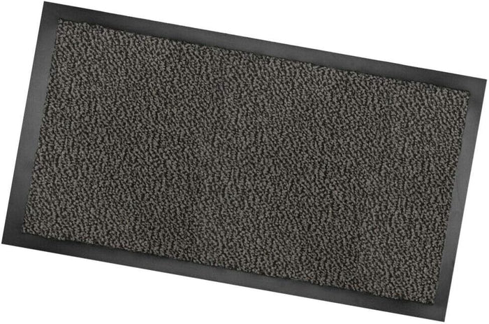 Zerbino Asciugapassi Antiscivolo 40x70 cm Tessitura Morbida Retro Gommato Antracite