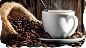 Le Forme Coffee Tappeto Cucina 50x90 cm Sagomato Pvc Moderno Antiscivolo Stampa Digitale