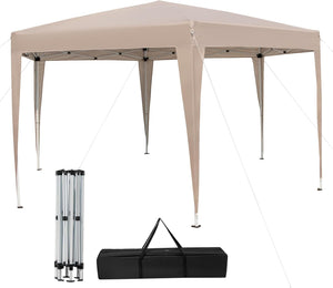 Gazebo Pop-Up Pieghevole 4 x 3,5 m, Gazebo da Giardino Impermeabile, Regolabile in Altezza, Tenda da Giardino con Borsa di Trasporto, per Campeggio e Feste
