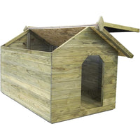 CUCCIA PER CANI LEGNO ESTERNO CUCCE TETTO APRIBILE 1060x1230xh850mm PIRCHER