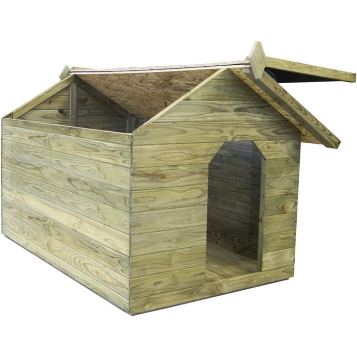 CUCCIA PER CANI LEGNO ESTERNO CUCCE TETTO APRIBILE 1060x1230xh850mm PIRCHER