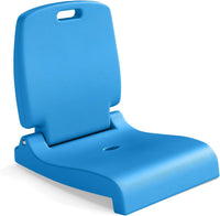 Sedia da Piscina Esterno, Sedia Pieghevole con Maniglia e Supporto, Foro di Drenaggio, Struttura in PE, Design Leggero per Spiagga, Campeggio, Pesca, Portata 100 kg (Blu)