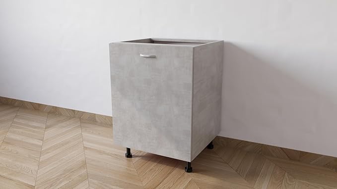 Mobile Base 60 Compreso Di Anta, H 72 Cm L 60 Cm P 55,5 Cm, Spedizione In Kit Cemento