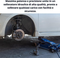 Cric Idraulico per Auto, Sollevatore Professionale 4T, Ruote Bidirezionali a Cuscinetto, Assetto super Ribassato per Veicoli, Crick per Auto con Alzata