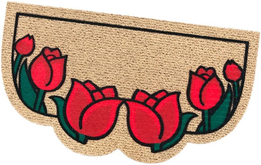 Zerbino Ingresso Antiscivolo Asciugapassi Interno Esterno Assorbente Semiluna 40X70 cm Dis.E