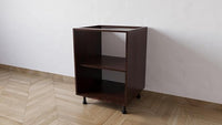 Mobile Base 60 Compreso Di Anta, H 72 Cm L 60 Cm P 55,5 Cm, Spedizione In Kit Wenge'