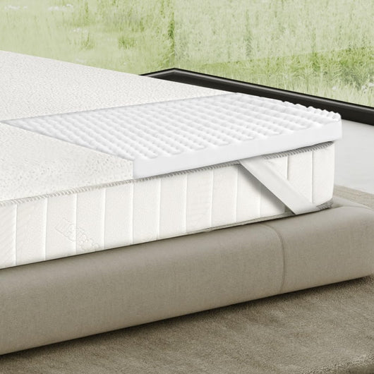 Topper Singolo 80x190, Memory Foam, Regolatore di rigiditÃ , Correttore, Alto 6 cm, Sfoderabile, 100% Made in Italy