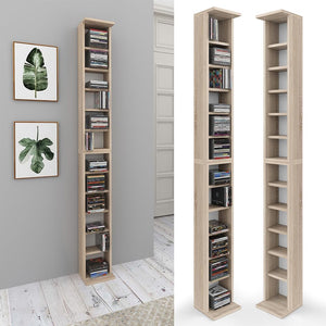 Vicco Scaffale porta cd, Sonoma, 21 x 183.6 cm Set di 2