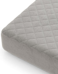 Protezione per Materasso, Coprimaterasso in Velluto Morbido di Lusso con Fondo Antiscivolo, Copertura per Materasso Confortevole con Imbottitura in Spugna (200 x 90 cm)