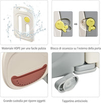 Recinto per Bambini da Giocare, Box Pieghevole Centro di Attività per Bambini, Porta con Chiusura e Giocattoli, Ecologico, da Interni ed Esterni (12Pannelli)
