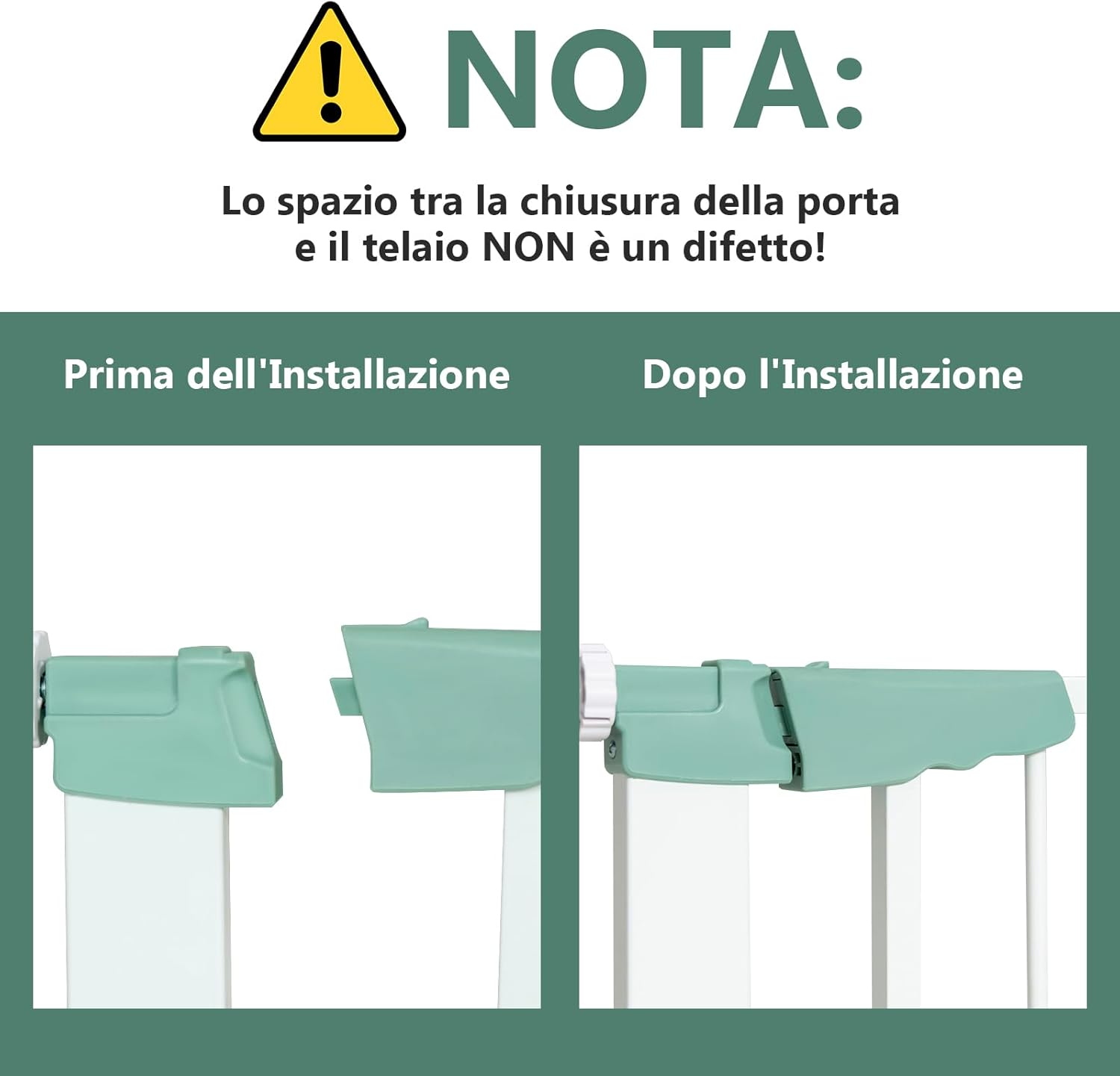 Cancelletto di Sicurezza per Bambini a Passo Passeggiato, Cancelletto di Sicurezza a Chiusura Automatica con Pressione per Bambini e Animali Domestici, Larghezza Regolabile da 80 a 132 cm