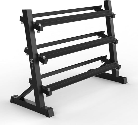 Rack manubri 3 livelli – 600 kg – nero