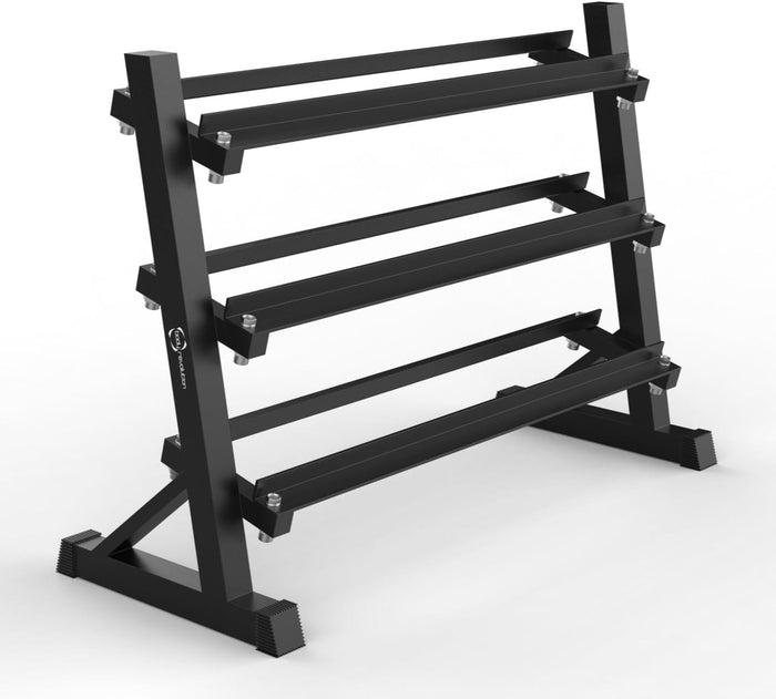 Rack manubri 3 livelli – 600 kg – nero