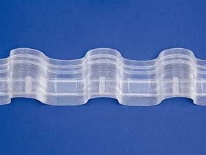 Fettuccia EFFETTO ONDA FET0-79 - Fascia Per Tende Trasparente - Nastro SELF PLEAT TRASPARENTE vendita al metro lineare