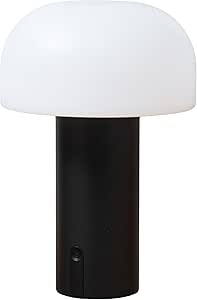 Lampada Led Fungo da tavolo Ricaricabile E Dimmerabile Nera