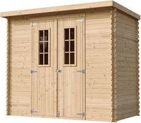 TIMBELA M310C Casetta da Giardino in Legno per Esterni 239x142xA200 cm/2.6m2