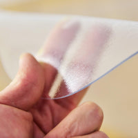 Tappetino Protezione Pavimento, Tappeto per Sedia da Ufficio in PVC Ecologico, Trasparente, 120 x 150 cm