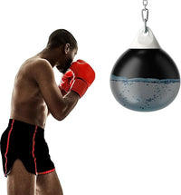 Sacco da Boxe ad Acqua da 51,5 cm, Sacco Anti-Perdite con Tubo di Riempimento d'Acqua, Catena in Metallo, Gancio e Croce, Sacco per Allenamento per Adulti e Bambini