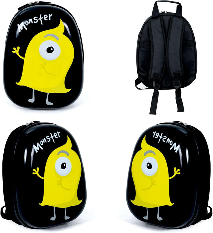 Set di Valigia per Bambini, 16" Valigia+ 12" Zaino, 2 Pezzi, con Ruote Girevoli a 360° e Maniglia Retrattile, Ideale per Viaggiare in Modo Comodo e Divertente (Modello 17)