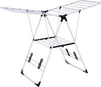 Stendibiancheria Pieghevole, Stendibiancheria da Pavimento in Acciaio Inossidabile, Robusta e Stabile, 137x56x124 cm