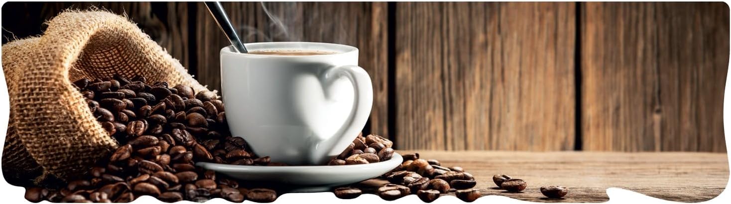 Le Forme Coffee Tappeto Cucina 50x180 cm Sagomato Pvc Moderno Antiscivolo Stampa Digitale