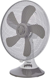 Bimar Ventilatore Tavolo Silenzioso VT333 30cm 5 Pale 3 Velocità Oscillazione Inclinazione Motore 45W