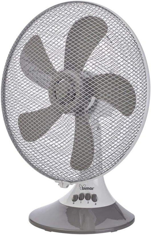Bimar Ventilatore Tavolo Silenzioso VT333 30cm 5 Pale 3 Velocità Oscillazione Inclinazione Motore 45W