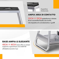 Cavalletto Sollevatore per Moto da Cross, Supporto per Moto Fuoristrada in Metallo con Superficie Antiscivolo, Vaschetta Olio Rimovibile, Portata 450 kg