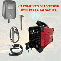 Smerigliatrice Angolare 1000 Watt+ Saldatrice Inverter Mini MMA 400A, Compatta, Potente, con Tecnologia IGBT, VRD, Display LED, per Elettrodo e Lift TIG,Kit Professionale.