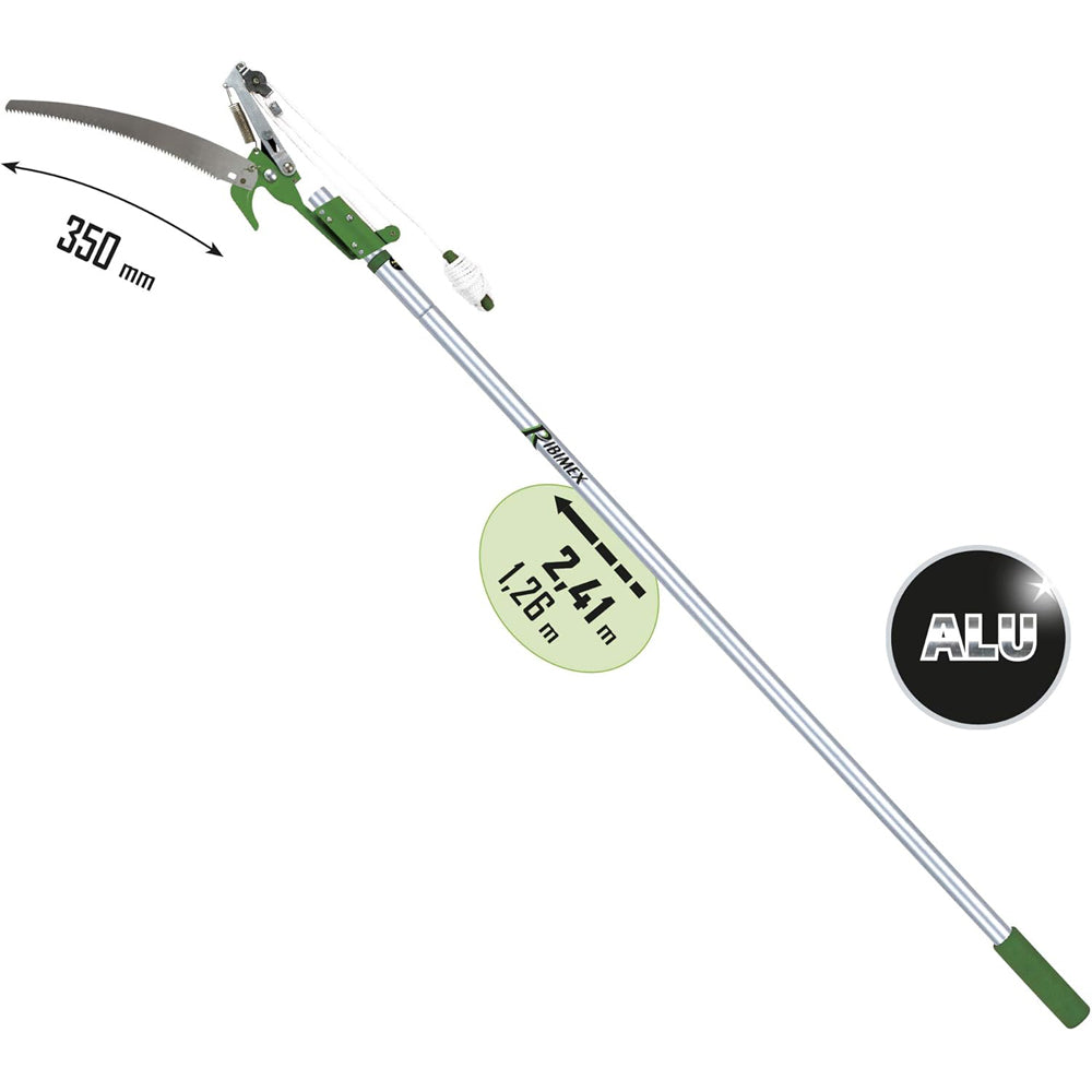 SEGA TAGLIARAMI SVETTATOIO TRONCARAMI ASTA MANICO TELESCOPICO 2,41m RIBIMEX