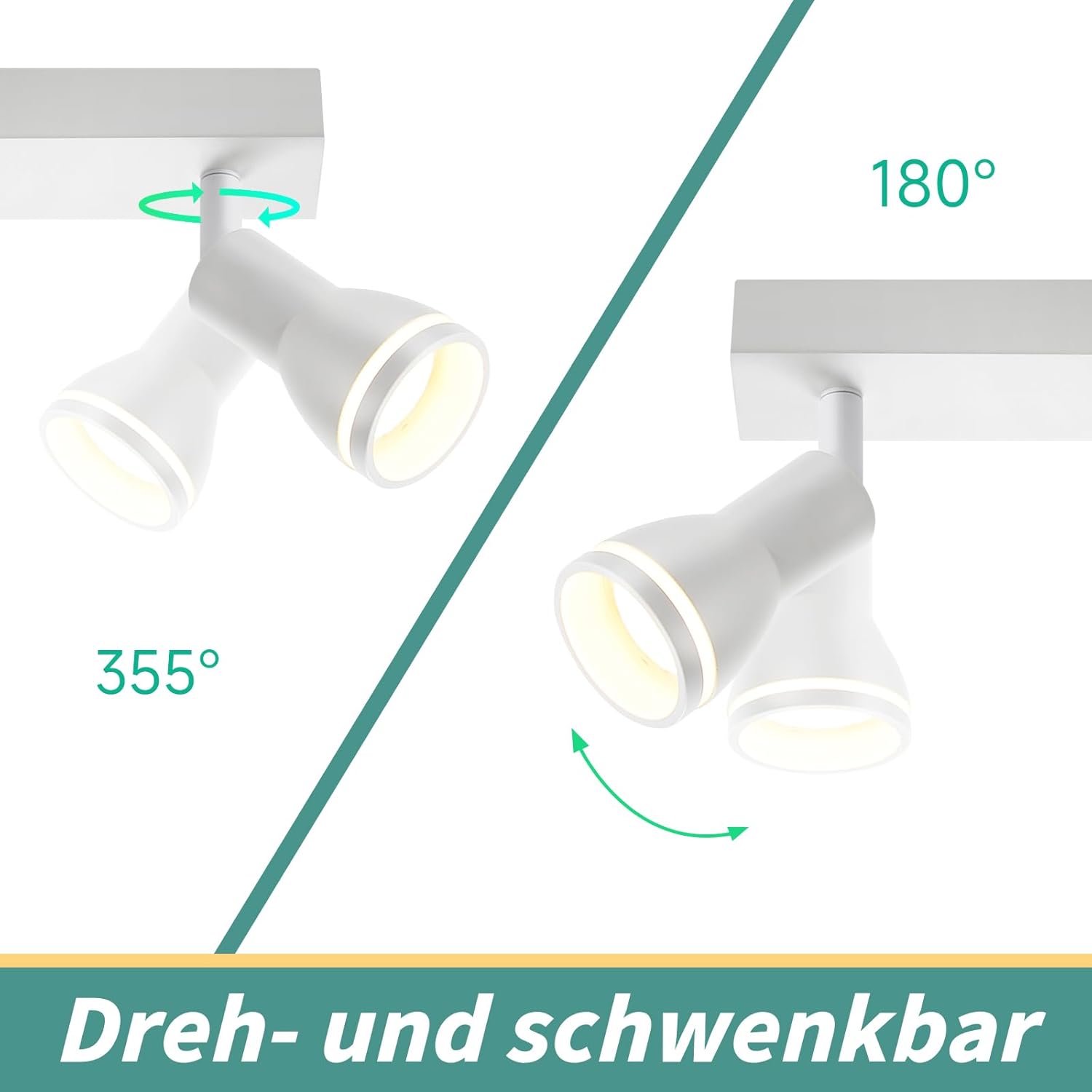 ZMH Faretto da soffitto a sospensione 6 luci GU10 moderni per cucina corridoio salone