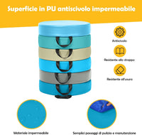 Tappeto per Bambini 6 Pezzi, Tappeto da Terra Cuscino Yoga Meditazione, per Camera da Letto e Salotto, Moderno 38x38x8cm