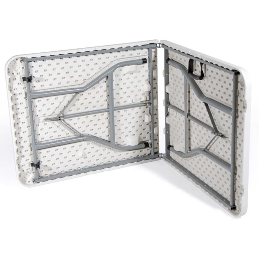 Tavolo pieghevole richiudibile campeggio giardino esterno 180x70x74 bianco verdelook