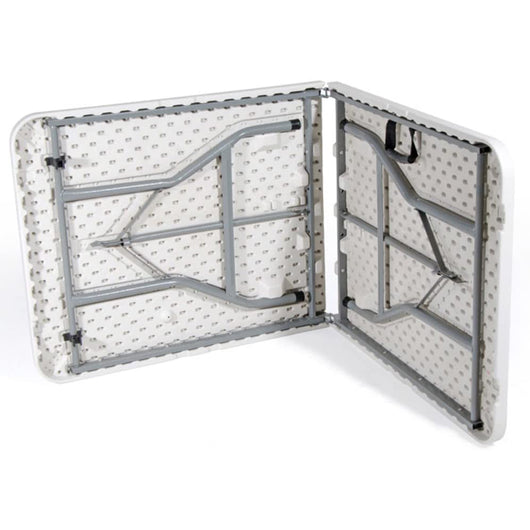 Tavolo pieghevole richiudibile campeggio giardino esterno 180x70x74 bianco verdelook