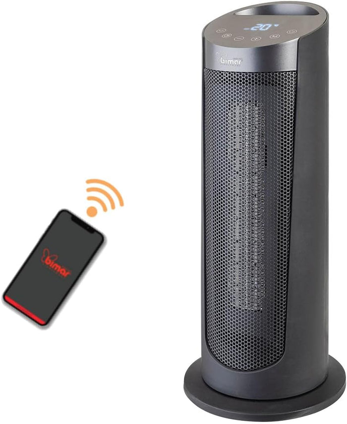 Bimar HP130 Termoventilatore a Colonna Wi-Fi e Bluetooth, Controllo Vocale Compatibile con Alexa e Google Assistant