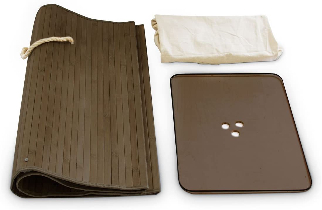 Portabiancheria rettangolare con sacco in cotone 65,5 cm marrone bambù 13_0001905_6