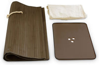 Portabiancheria rettangolare con sacco in cotone 65,5 cm marrone bambù 13_0001905_6