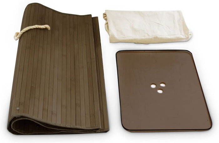 Portabiancheria rettangolare con sacco in cotone 65,5 cm marrone bambù 13_0001905_6