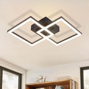 ZMH Lampada da soffitto plafoniera LED moderna 24W design elegante per camera letto corridoio