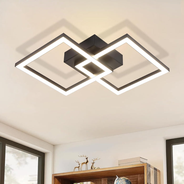 ZMH Lampada da soffitto plafoniera LED moderna 24W design elegante per camera letto corridoio