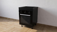 Mobile Base forno il legno L 60 x H 72 x P 55,5 cm in kit colore Nero