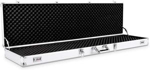 Custodia Dura in Alluminio per Fucili Valigetta Pistola con Serratura, 134 x 35 x 12 cm