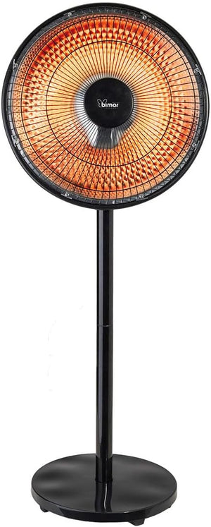 Bimar HR320 Stufa radiante a parabola Solemio, Lampada riscaldante, Stufa radiante infrarossi con Oscillazione automatica