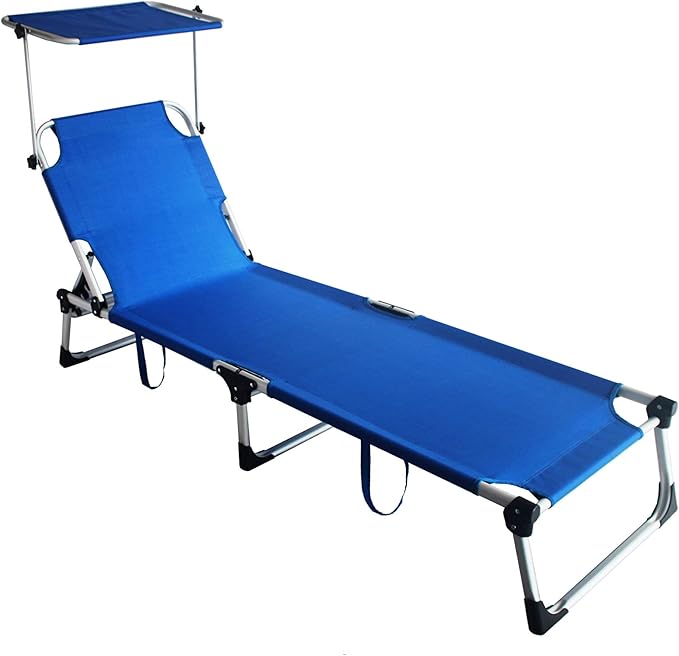 Lettino pieghevole Mykonos blu L1986361 