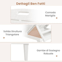 Set di 2 Sedie a Sdraio, Lettino Prendisole da Esterno in PP con Schienali Regolabili in 4 Posizioni, Sedia Reclinabile per Patio, Piscina, Terrazza, Portata 160 kg (Bianco)
